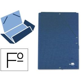 Carpeta Liderpapel Gomas Folio 3 Solapas Carton Forrado Azul Precio: 9.0749998427. SKU: B1D6ECJ97C