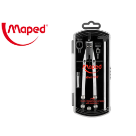 Maped Compás Técnico con Bigotera y Alargador, Stop System, Adaptador Universal, 5 Piezas Precio: 17.5000001. SKU: B1HTLMWTGN