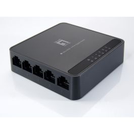 Level One Switch GEU-0522 Gigabit Ethernet 5 Puertos Plástico Negro