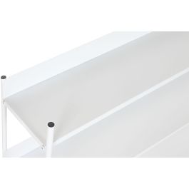 DKD Home Decor Estantería Urban de Metal Blanco con 3 Estantes Desmontable - 120x30x76 cm DKD Home Decor Estantería Urban de Metal Blanco con 3 Estantes Desmontable - 120x30x76 cm