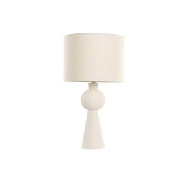 DKD Home Decor Lámpara de Sobremesa Urban Crudo de Cerámica/Poliéster, 33x61x33 cm, Incluye Bombilla E27