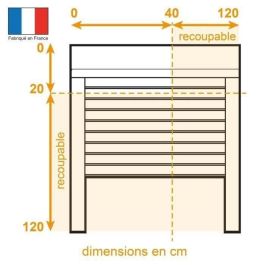 France Combi Persiana Enrollable Manual de PVC Doble Pared con Correa y Marco de Aluminio. Adaptable a Ventanas y Balconeras 120x120 cm France Combi Persiana Enrollable Manual de PVC Doble Pared con Correa y Marco de Aluminio. Adaptable a Ventanas y Balconeras 120x120 cm