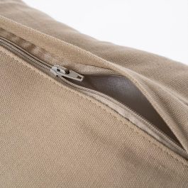 Cojín Beige-Ocre Viscosa-Algodón 50 X 50 cm