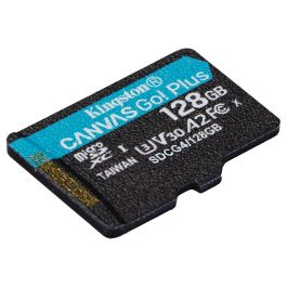 Kingston SDCG4/128GB Tarjeta MicroSDXC Canvas Go Plus de 128GB, Clase 10, U3, V30, A2 para Móviles, Drones y Cámaras Deportivas