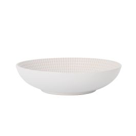 La Mediterranea Plato Hondo Arosa Ivory Ø20 cm, Plato Sopa o Postre, Vajilla, Colección S. Clara (12 Unidades)