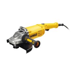 Dewalt Amoladora 230mm 2200W 6500rpm - Arranque suave, empuñadura lateral de dos posiciones, botón bloqueo eje