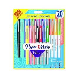 Rotulador Fibra Paper Mate Flair Orig. Pack Grande Blister De 20 (8X Flair M + 8X Flair Bold + 4X Flair Uf) Precio: 14.95000012. SKU: B1DNV9JPZ2