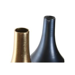 DKD Home Decor Jarron Arabe Blanco Azul Metal 16 x 16 x 62 cm (4 Unidades)