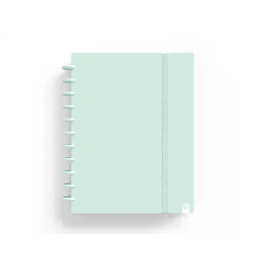 Carchivo Cuaderno Ingeniox Foam A4 80h Rayado Horizontal Menta Pastel con Discos