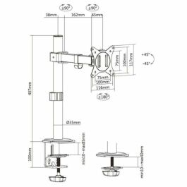 Soporte de Mesa para Pantalla Equip 650156 17"-32"