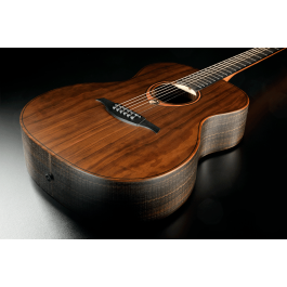 LAG Guitarra Acústica Auditorium Sauvage Lag Acabado Satinado Cuerpo de Eucalipto Tapa Maciza Brankowood 6 Cuerdas