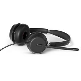 EPOS IMPACT 860 Auriculares Alámbricos para Oficina/Centro de Llamadas, Conexión USB Tipo C, Negro, Diadema Binaural con Cancelación de Ruido Híbrido
