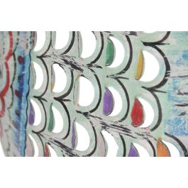 DKD Home Decor Decoración Pared Mediterráneo Azul Multicolor Hierro Pez 37 x 7 x 33 cm (2 Unidades)