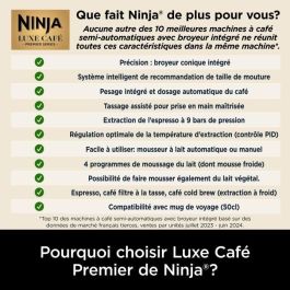 Cafetera - NINJA - ES601EU Luxe Premier - 1650 W - 2 Litros - Acero inoxidable Cafetera - NINJA - ES601EU Luxe Premier - 1650 W - 2 Litros - Acero inoxidable