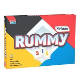 Falomir Juego Rummy Deluxe para 2 jugadores, incluye 106 fichas y 4 soportes