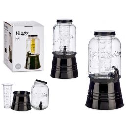 Jarra con soporte y enfriador Vivalto 3800 ml negro, 20x37x20 cm (6 Unidades) Precio: 77.50000027. SKU: S3607680