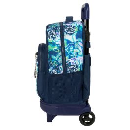 Mochila Escolar con Ruedas El Niño Kook Azul marino 33 x 45 x 22 cm