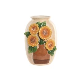 DKD Home Decor Jarrón Shabby Amarillo Beige Cerámica 26 x 34 x 26 cm Detalle Girasol Precio: 46.49999992. SKU: B16D5DR75C