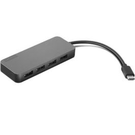 Lenovo Hub USB-C a 4 Puertos USB-A USB 3.0 (5 Gbps) Adaptador Multipuerto Portátil para Notebooks USB-C y Dispositivos Periféricos