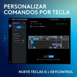 Logitech G G915 X Teclado Mecánico Inalámbrico GL Tactile LIGHTSPEED RGB - Bluetooth para Gamers