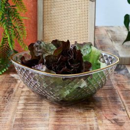 Home Deco Factory Ensaladera Plástico 3 L Mirage con ribete dorado