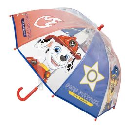 Cerdá Paraguas Manual Transparente Tipo Burbuja POE Paw Patrol 45 cm Azul para Niños +3 años