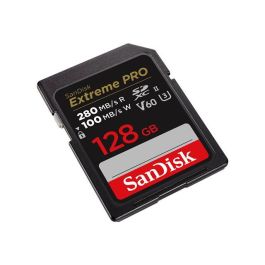 SanDisk SDSDXEP-128G-GN4IN Memoria Flash SDXC 128 GB UHS-II Clase 10, V60, U3, Lectura 280 MB/s, Escritura 100 MB/s