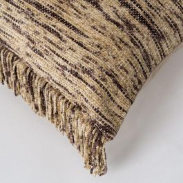 Cojín Beige Algodón/Terciopelo 30 X 50 cm