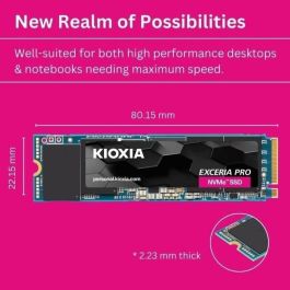 Kioxia KIO4582563854055 SSD EXCERIA PRO 2TB M.2 7300 MB/s lectura 6400 MB/s escritura para Portátil Kioxia KIO4582563854055 SSD EXCERIA PRO 2TB M.2 7300 MB/s lectura 6400 MB/s escritura para Portátil