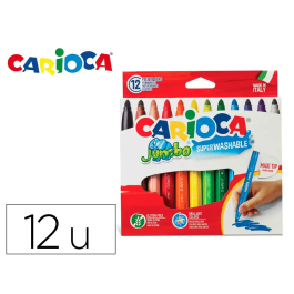 Carioca Rotulador Jumbo Punta Gruesa Estuche 12 Unidades Colores Surtidos Precio: 3.50000002. SKU: B1239S38NG