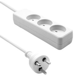 MicroConnect Danish EDB Power Strip 3-way White, 10m cable MicroConnect Danish EDB Power Strip 3-way White, 10m cable
