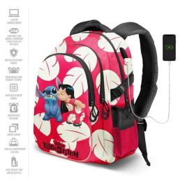 Karactermania Mochila Lilo y Stitch Run. Plus FAN K 44x34x21 cm Ripstop Roja Gran Capacidad