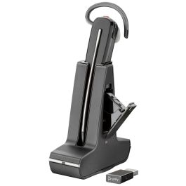 Poly Savi 8245 Auriculares DECT USB-A convertibles para Oficina con Cancelación de Ruido