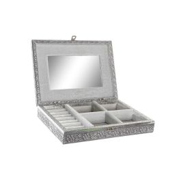 DKD Home Decor Joyero Indio de Madera y Aluminio Plateado/Natural 20 x 5.4 x 27.5 cm Precio: 19.49999942. SKU: B1KDV46SKD