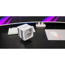 Mars Gaming MCPU-X26PRO MCPUX26PROW Disipador CPU de Doble Torre con 2 Ventiladores FDB 120mm, 6 Heatpipes, Hasta 350W TDP, Compatible con Intel LGA 1700 y AMD AM5/AM4