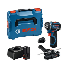 Bosch Professional Taladro Atornillador Inalámbrico Flexiclick GSR 12 V-32 FC (2 Baterías GBA 2,0 Ah, Cargador, Accesorios y Estuche) Precio: 510.1118. SKU: B1GZMV32E8