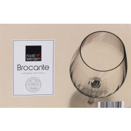 Royal Leerdam Set de 6 Copas de Vino Modelo Brocante de 38 cl. Medidas por unidad: Ø 6x8x22 cm.
