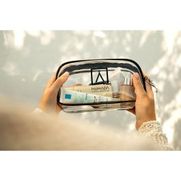 Numada Neceser de viaje transparente de PVC 23 x 11,5 x 6,5 cm