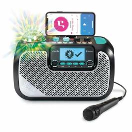 Karaoke super sound con altavoz y micrófono incorporados ¡crea la atmosfera adecuada para tu fiesta proyectando luces multicolor!30,6x16x20,8 cm Karaoke super sound con altavoz y micrófono incorporados ¡crea la atmosfera adecuada para tu fiesta proyectando luces multicolor!30,6x16x20,8 cm