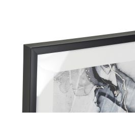 DKD Home Decor Cuadro Moderno Abstracto Azul y Blanco 70 x 50 x 3 cm (12 Unidades)