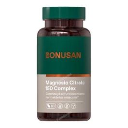 BONUSAN Citrato de Magnesio 150 mg 60 Comprimidos para Metabolismo Energía, Función Muscular y Huesos, Alta Absorción Precio: 17.6899998. SKU: B1CM7MNHD3