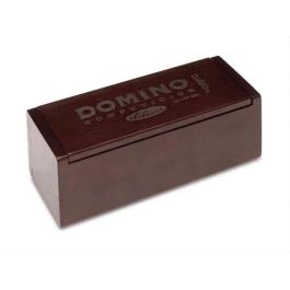 Cayro Dominó Competición en Caja de Madera Deluxe para 2 Jugadores, Material Plástico, Edad Recomendada 6+ Años