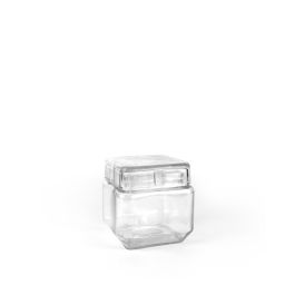La Mediterranea Tarro Vidrio Cube 800Ml 11.5 x 11.4 x 11.4 cm (12 Unidades)