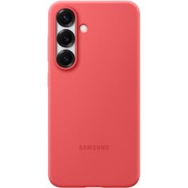 SAMSUNG Funda de Silicona para Galaxy S25, Roja