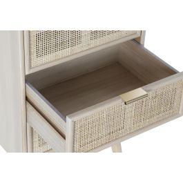 DKD Home Decor Cajonera Scandi Natural Dorado 5 Cajones 100.5 x 42 x 36.5 cm Paulownia/MDF