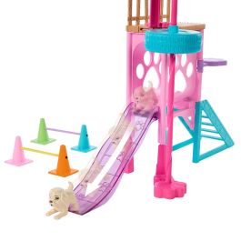 Barbie Hrm10 Muñeca Stacie Al Rescate: Parque de Juego de Carrera de Obstáculos para Cachorros con Accesorios