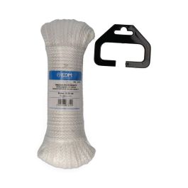 Edm Cuerda trenzada nylon blanco granate, calibre 6 mm x 25 m, madeja trenzada