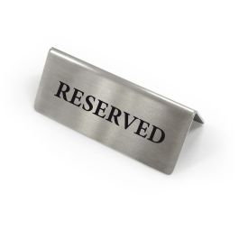Placa de Acero Reservado My Bar (24 Unidades) Placa de Acero Reservado My Bar (24 Unidades)