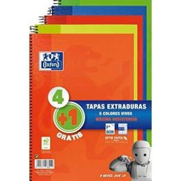 Oxford Cuaderno Espiral Write&Erase 80H Folio 4x4 mm C-Margen Tapa Extradura Pack 4+1 Unidades Surtidos Vivos Precio: 17.5000001. SKU: S8414376