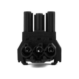 Bachmann 375.107 Bloque Terminal Wieland GST18, 1 Entrada / 2 Salidas con Posibilidad de Montaje, Color Negro